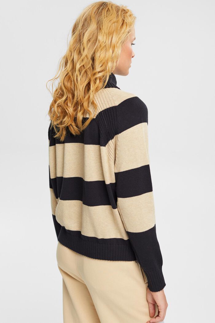 Polo neck jumper, 100% cotton, NEW BLACK, detail image number 4