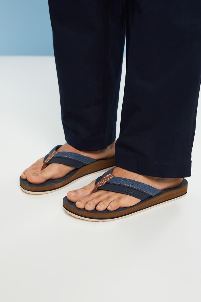 Beach Slippers, NAVY, detail image number 1