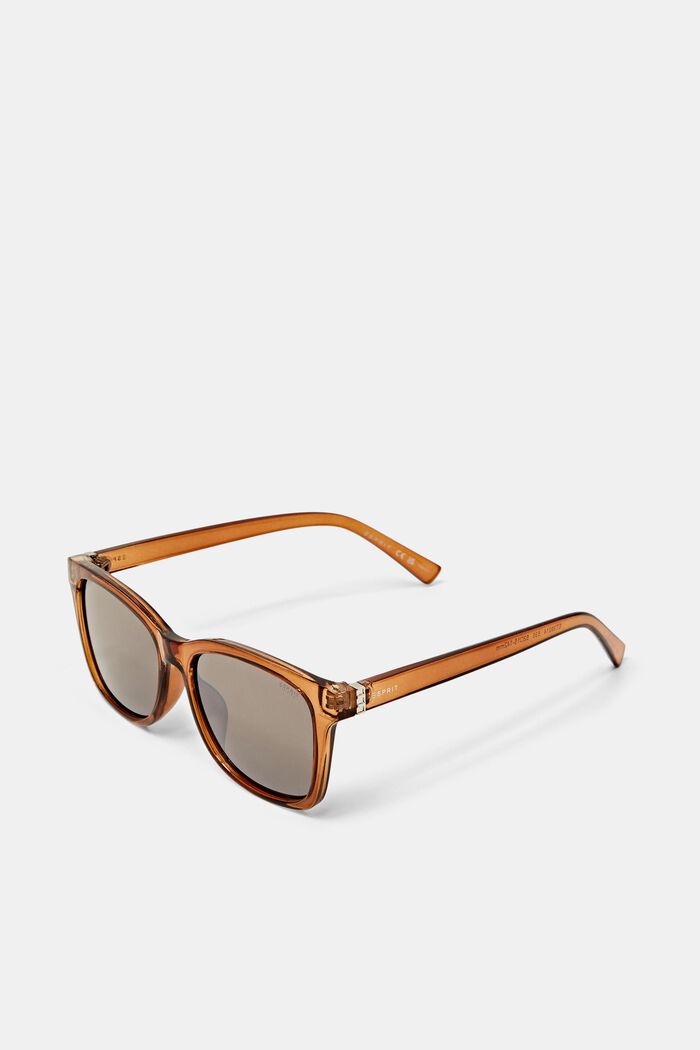 Angular sunglasses, BROWN, detail image number 2