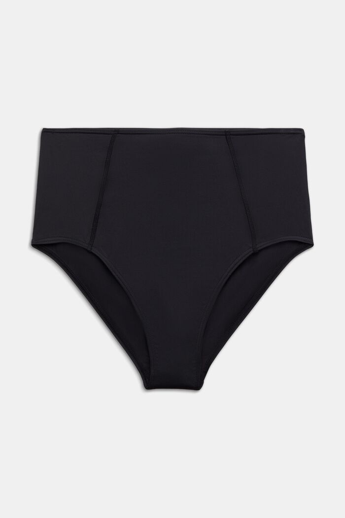 Recycled: plain high-waisted briefs, BLACK, detail image number 5