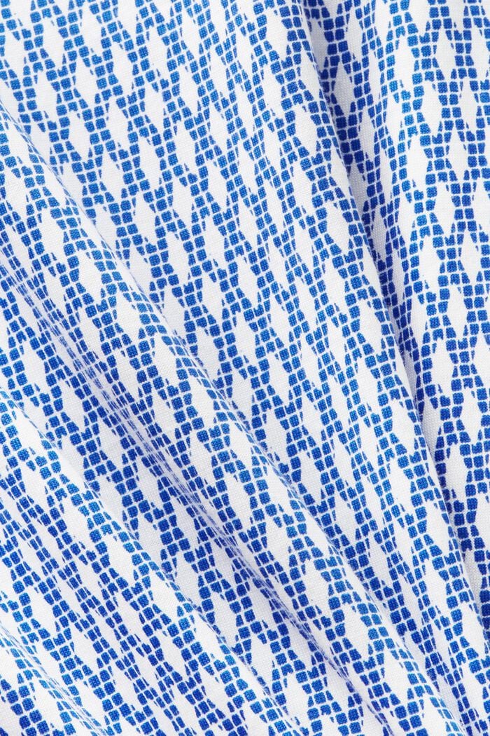 Printed Longsleeve Top, BRIGHT BLUE, detail image number 4