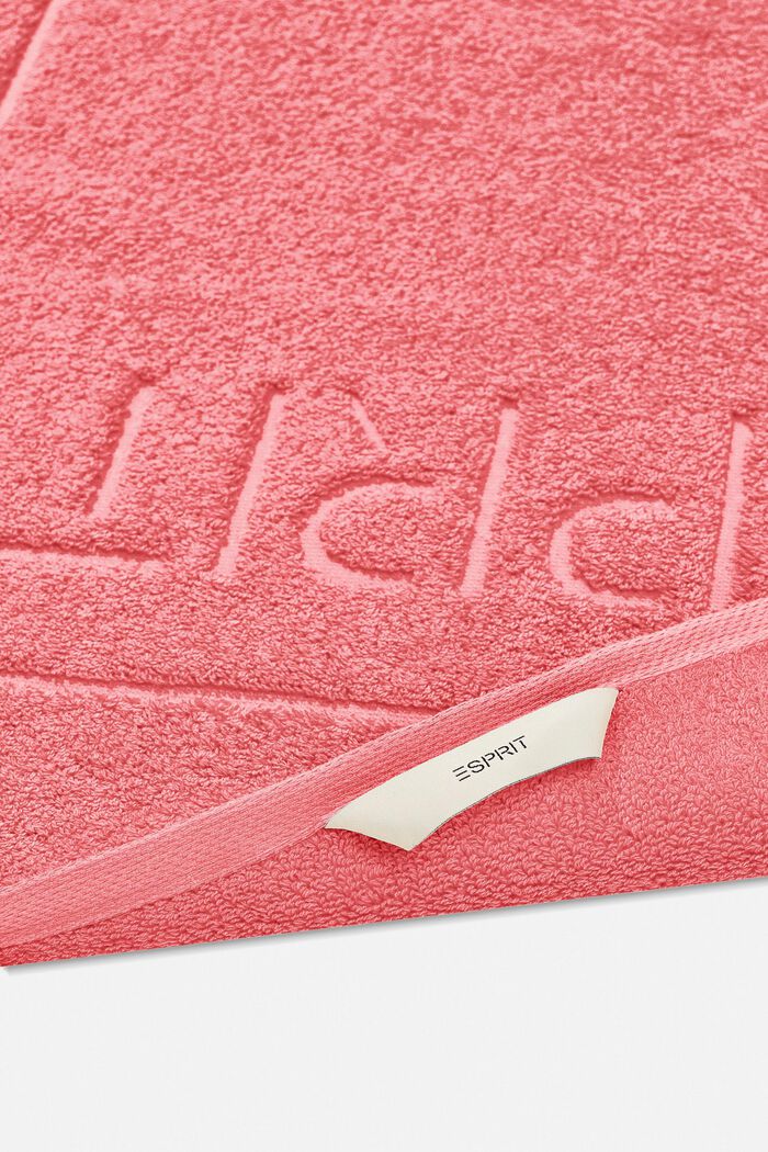 Terrycloth bath mat made of 100% cotton, CORAL, detail image number 1