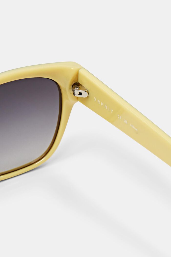 Two-Tone Cat-Eye Sunglasses, YELLOW, detail image number 3