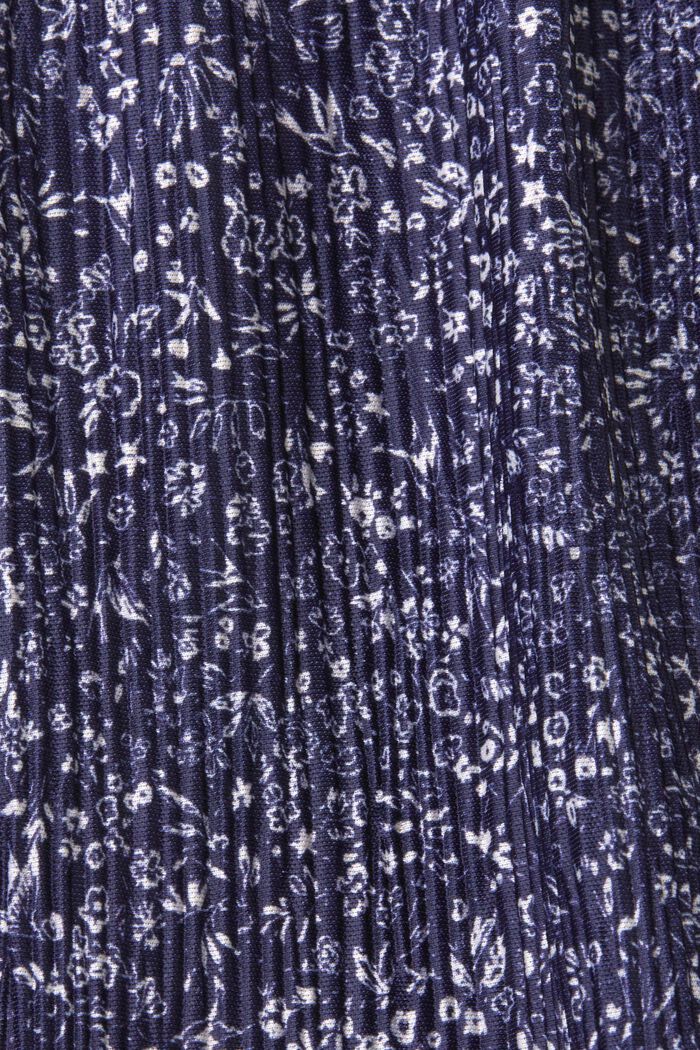 Jersey top with plissé pleats, NAVY, detail image number 5