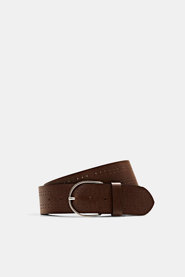 Belt made of chrome-free genuine leather