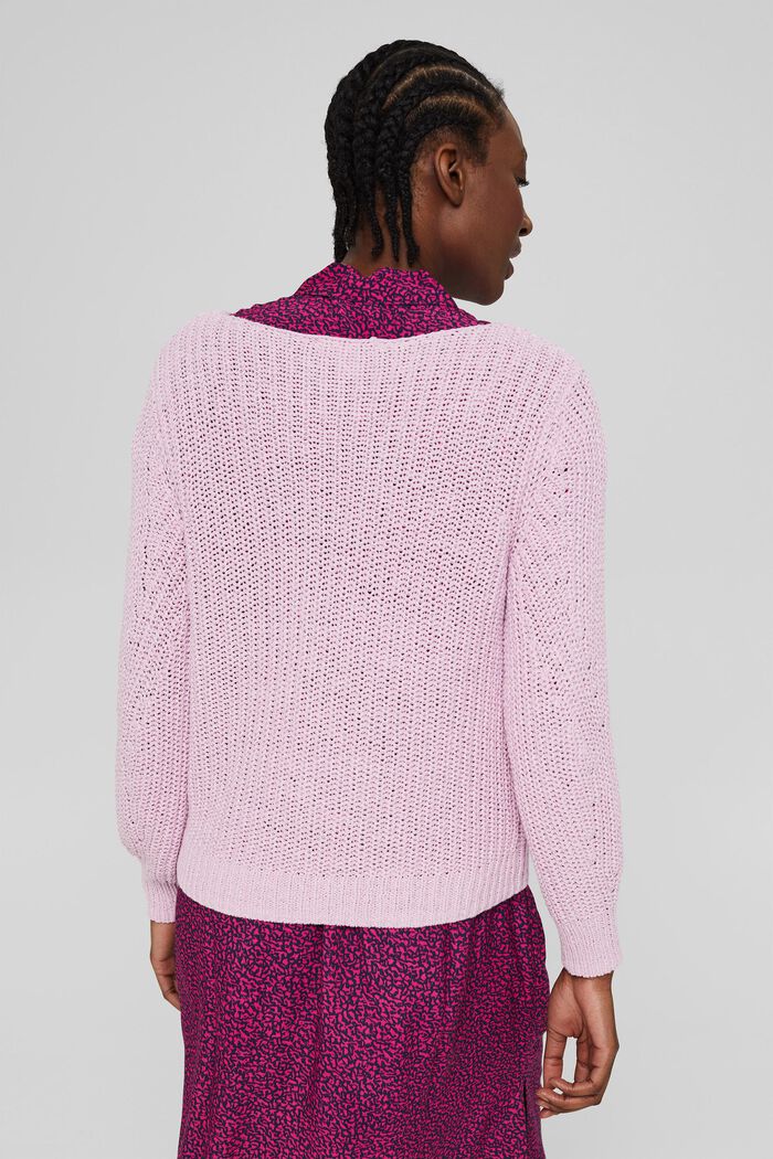 Cotton blend jumper, PINK, detail image number 3