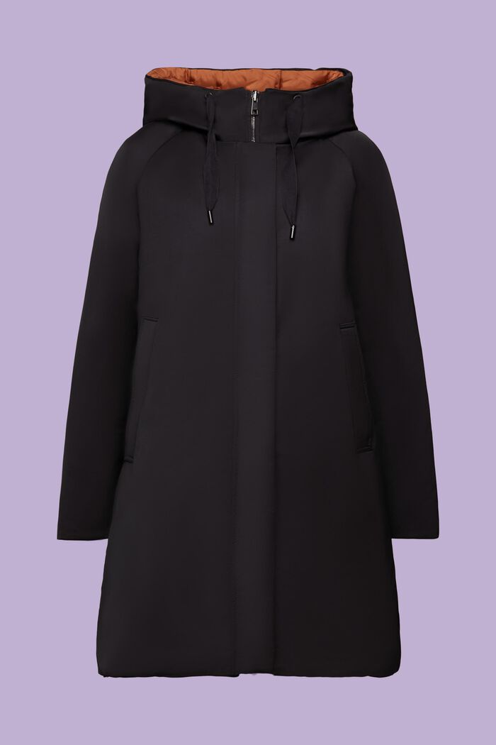 Reversible Puffer Coat, BLACK, detail image number 6