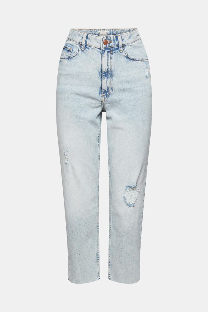 Distressed jeans, BLUE BLEACHED, detail image number 8