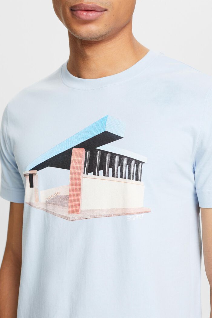 Printed Graphic T-Shirt, LIGHT BLUE, detail image number 3
