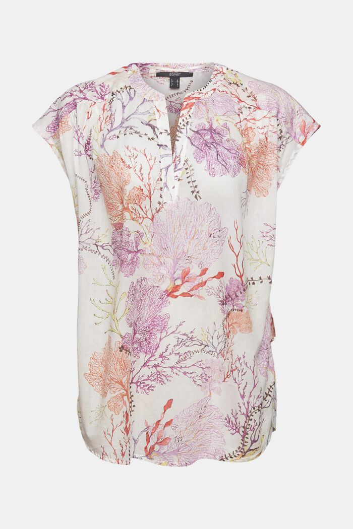 Lightweight blouse with a print