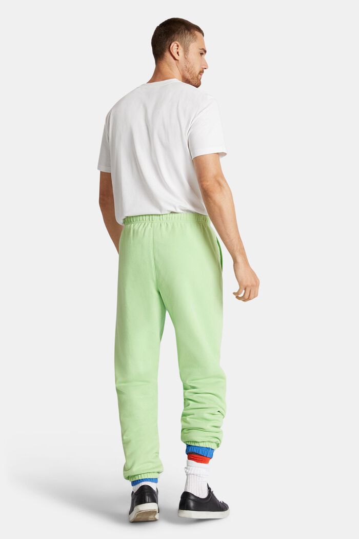 Cotton Fleece Logo Sweatpants, LIGHT GREEN, detail image number 3