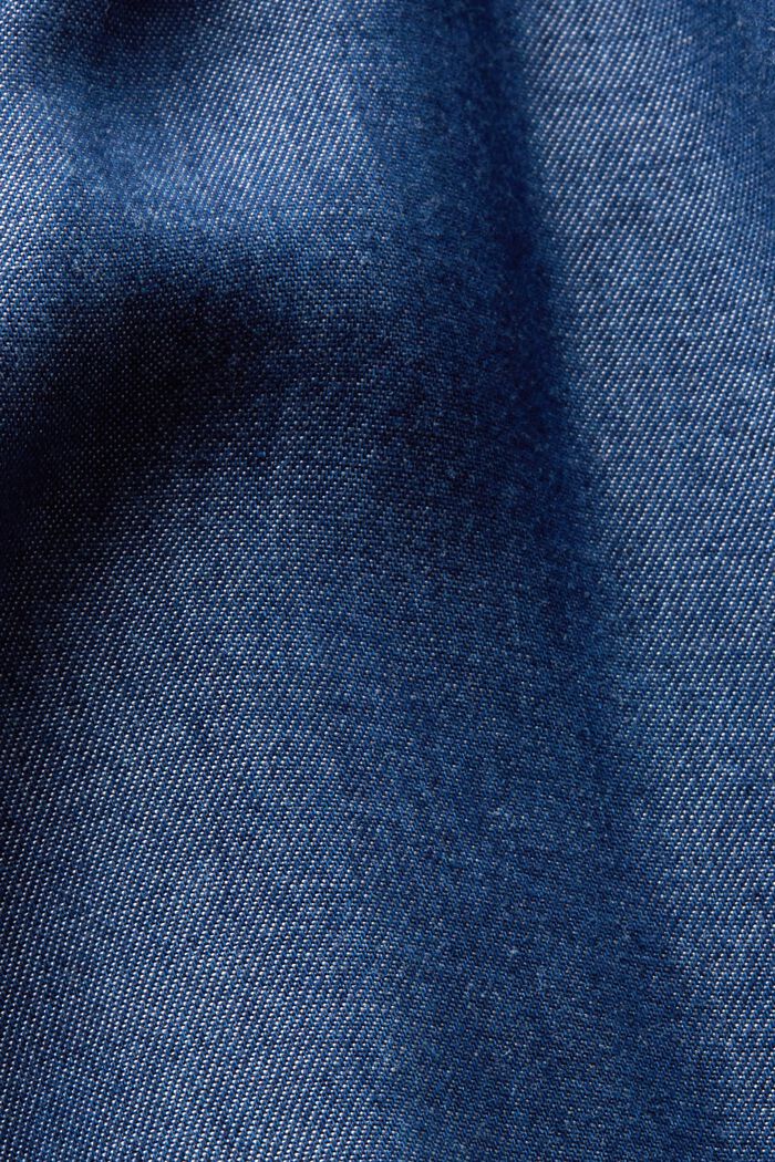 Denim-looking sleeveless blouse, TENCEL™, BLUE DARK WASHED, detail image number 6