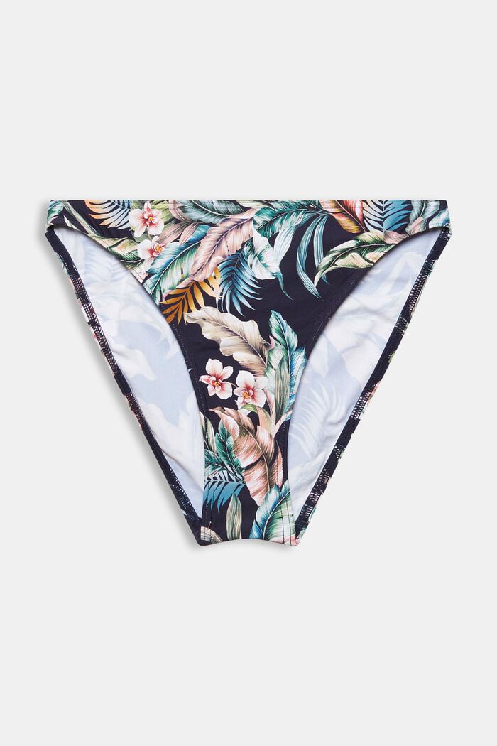 Recycled: briefs with a tropical print, NAVY, overview