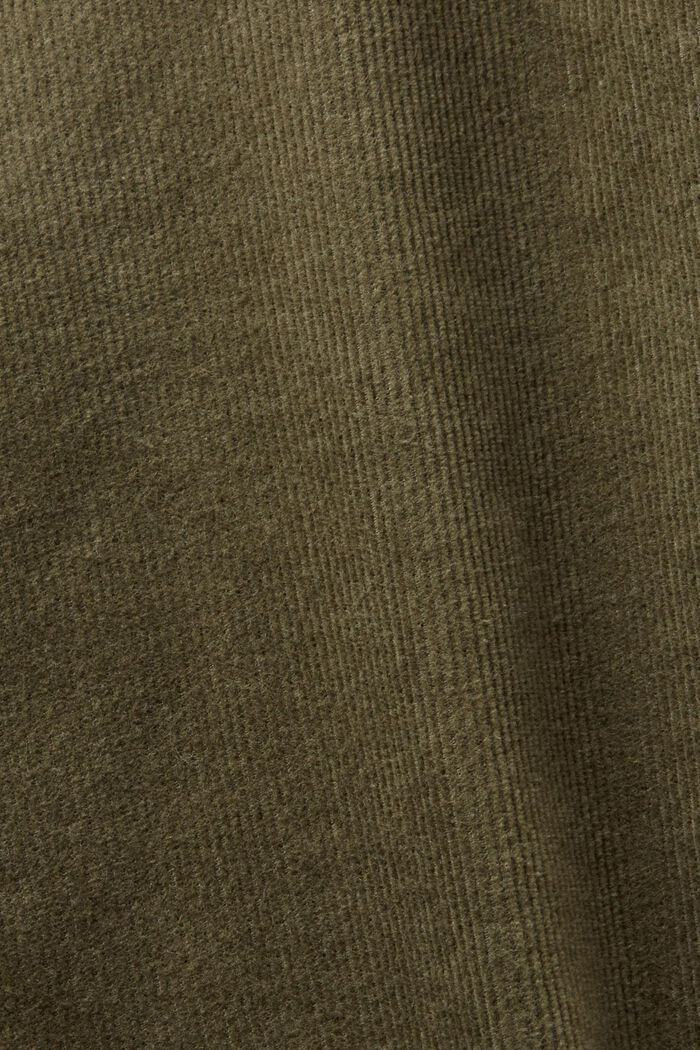 Straight Fit Corduroy Trousers, KHAKI GREEN, detail image number 5