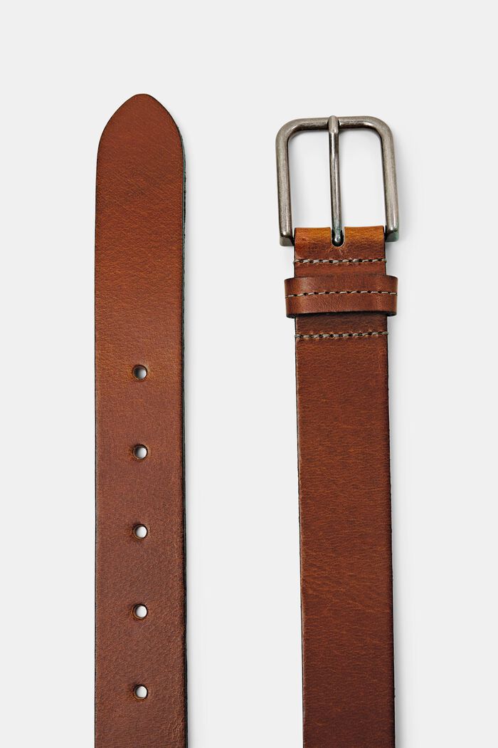 Leather Belt, RUST BROWN, detail image number 1