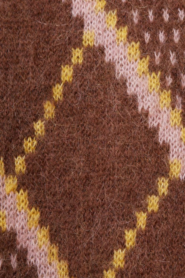 Wool-Mohair Blend Sweater, TOFFEE, detail image number 6