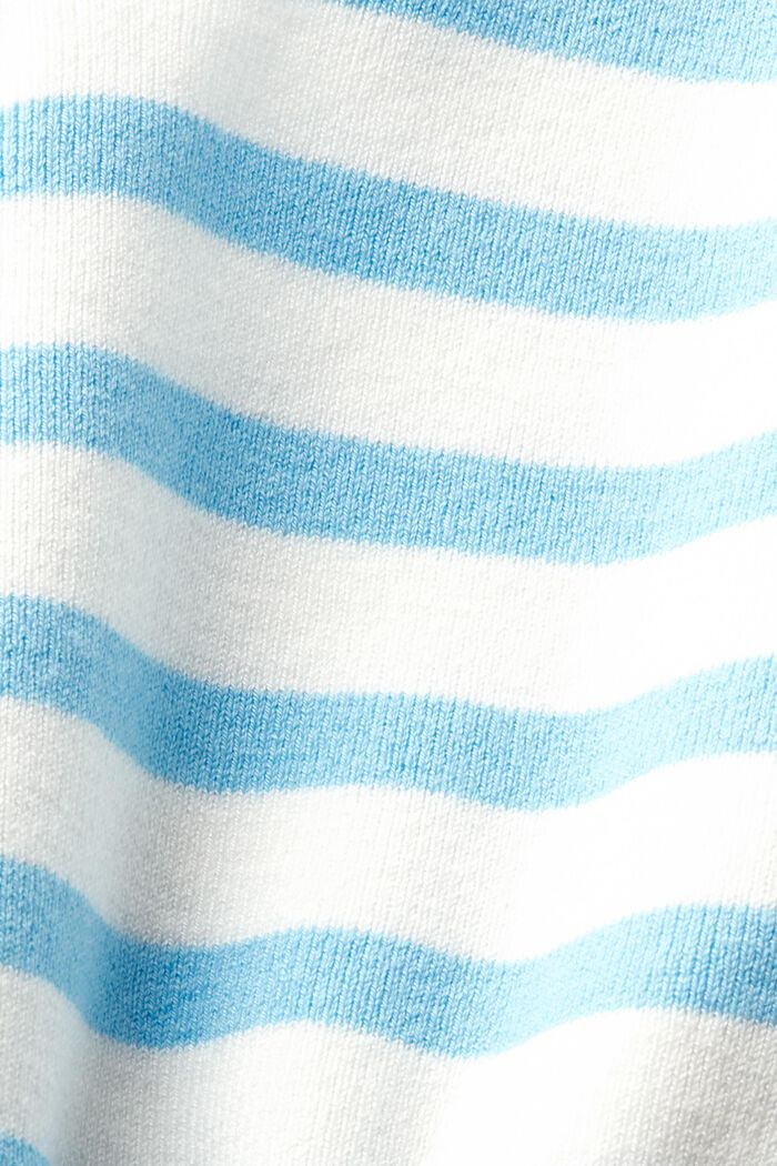 Striped Cropped Sweater Tank Top, LIGHT TURQUOISE, detail image number 5