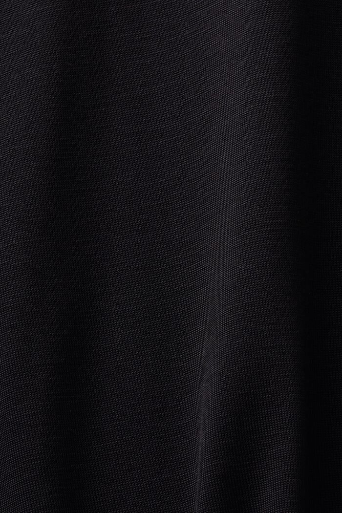 Jersey Longsleeve Top, BLACK, detail image number 5