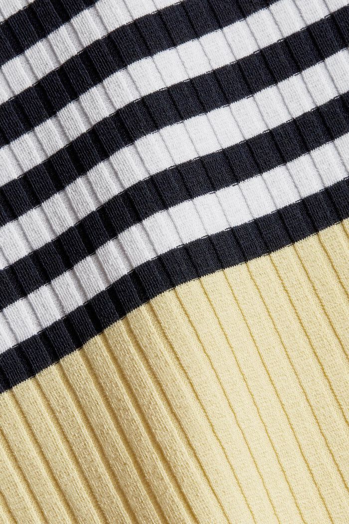 Ribbed jersey dress with stripes, NAVY, detail image number 1