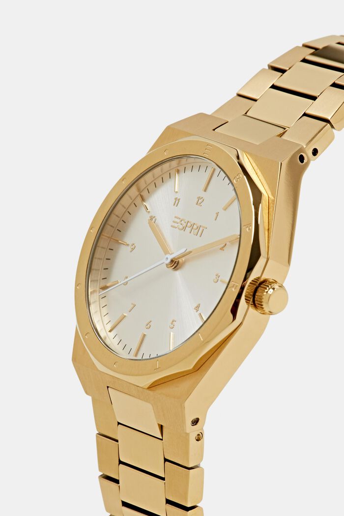 Gold-Tone Stainless Steel Watch, GOLD, detail image number 1