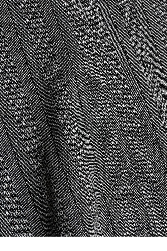 Made of recycled material: STRIPE mix + match blazer, GUNMETAL, detail image number 4