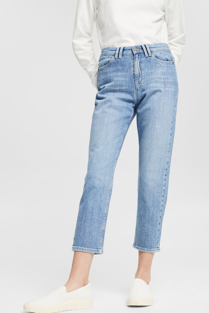 Vintage-look jeans, BLUE LIGHT WASHED, detail image number 0
