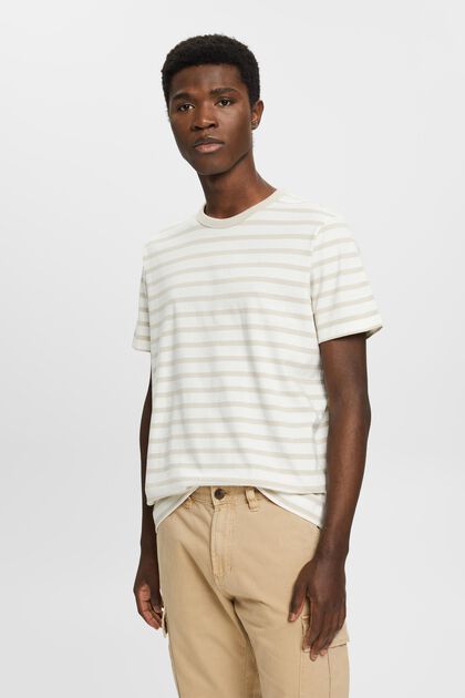Striped sustainable cotton t-shirt