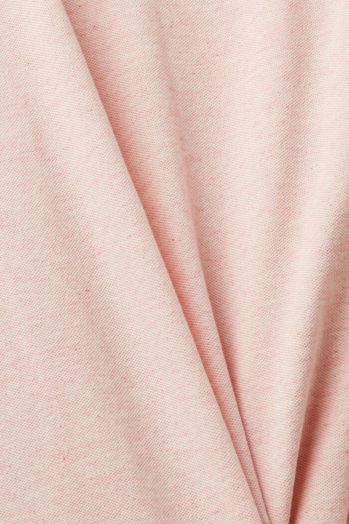 Cotton pique polo shirt, PINK, detail image number 4