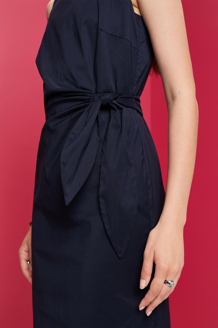 Pencil dress with a knot detail, NAVY, detail image number 2