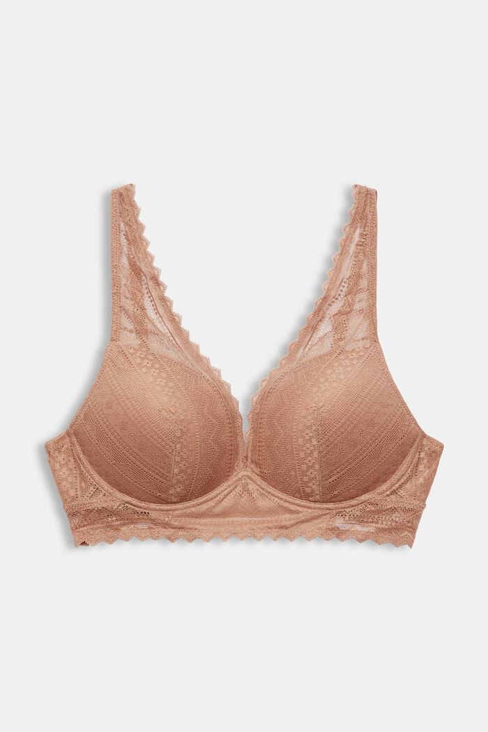 Push-Up Graphic Lace Bra, BEIGE, detail image number 5