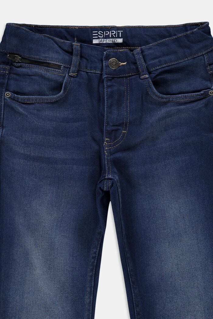 Cool jeans with an adjustable waistband, BLUE DARK WASHED, detail image number 2