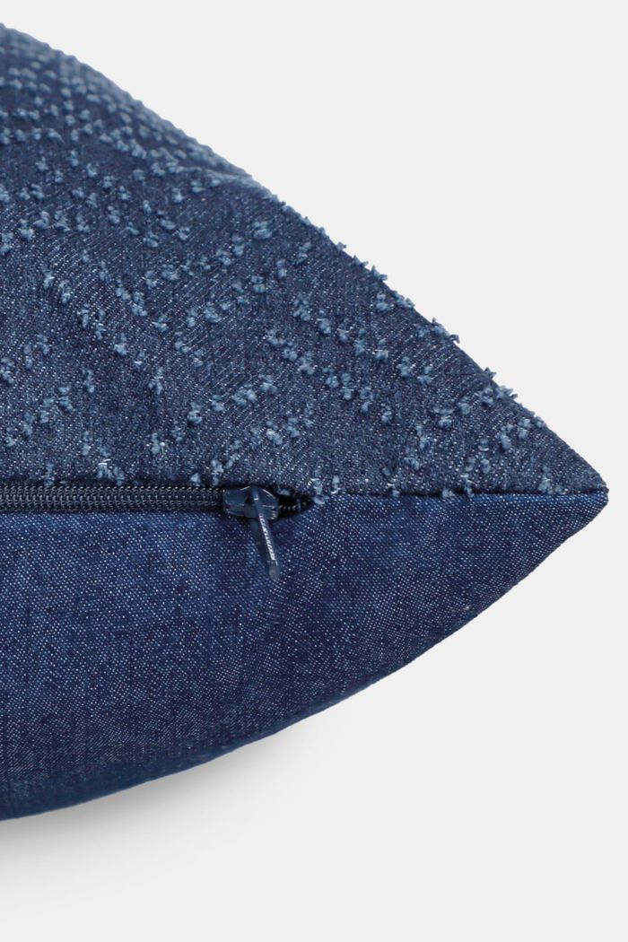 Textured Cushion Cover, NAVY, detail image number 2