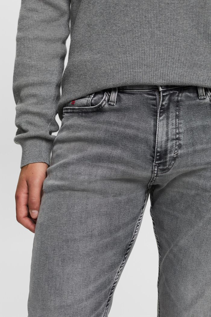 Mid-Rise Slim Fit Jeans, GREY LIGHT WASHED, detail image number 2