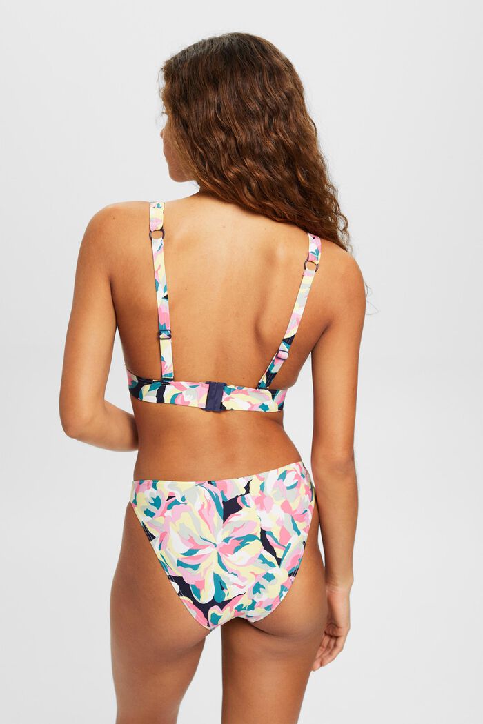 ESPRIT - Padded bikini top with floral print at our Online Shop