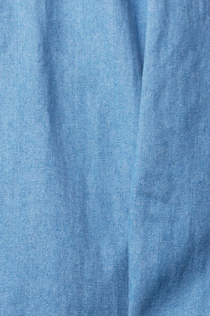 Jeans in lightweight denim containing hemp, BLUE LIGHT WASHED, detail image number 4