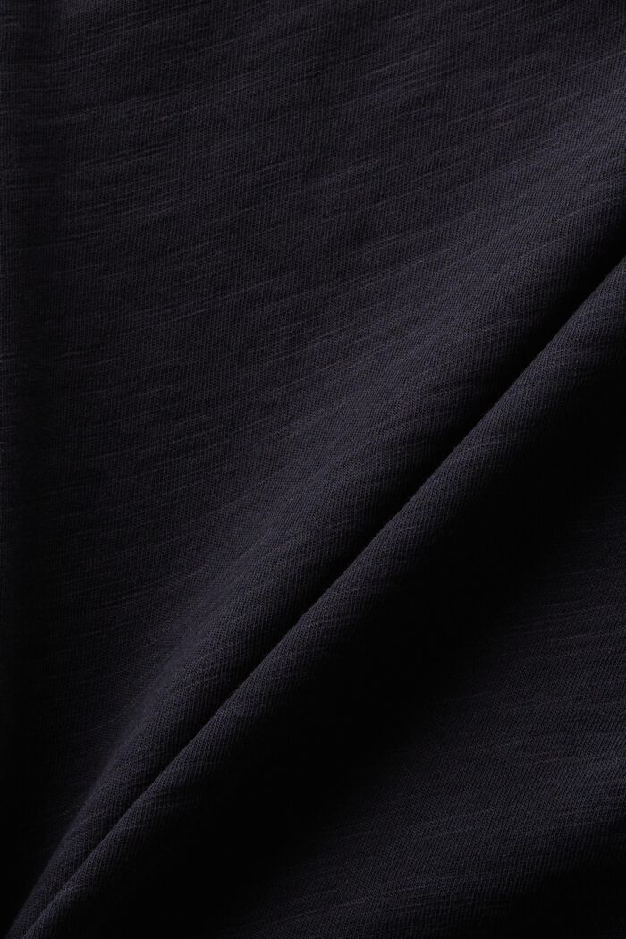 V-Neck Jersey T-Shirt, BLACK, detail image number 4