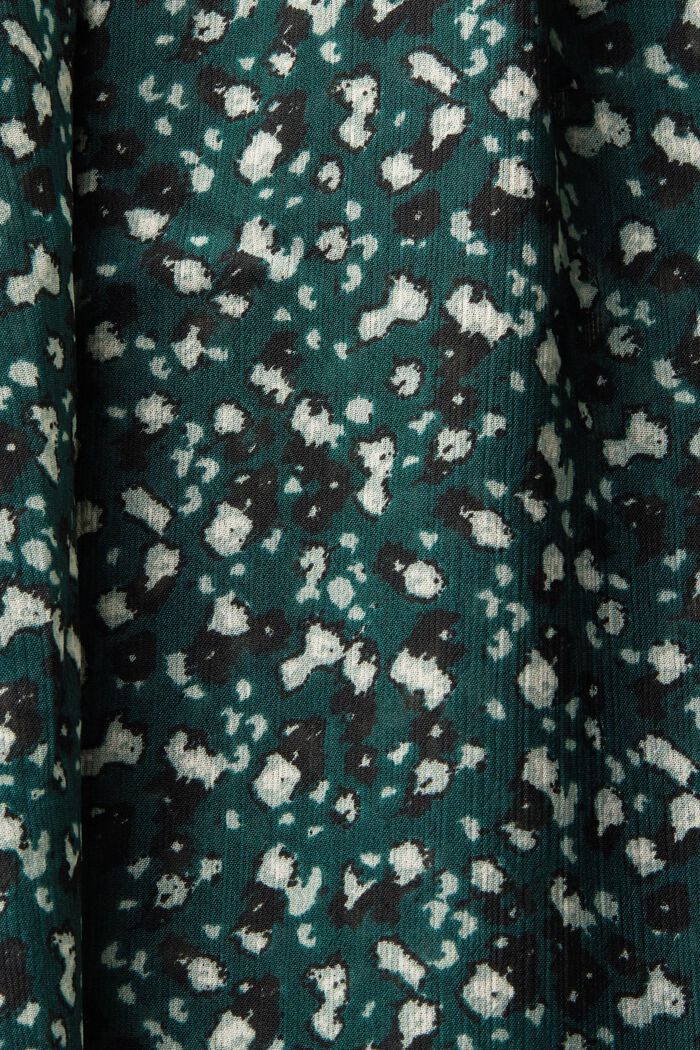 Patterned Chiffon Blouse, BOTTLE GREEN, detail image number 5