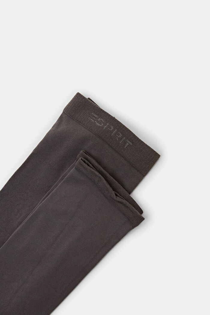 Opaque leggings, blended cotton, STONE GREY, detail image number 2