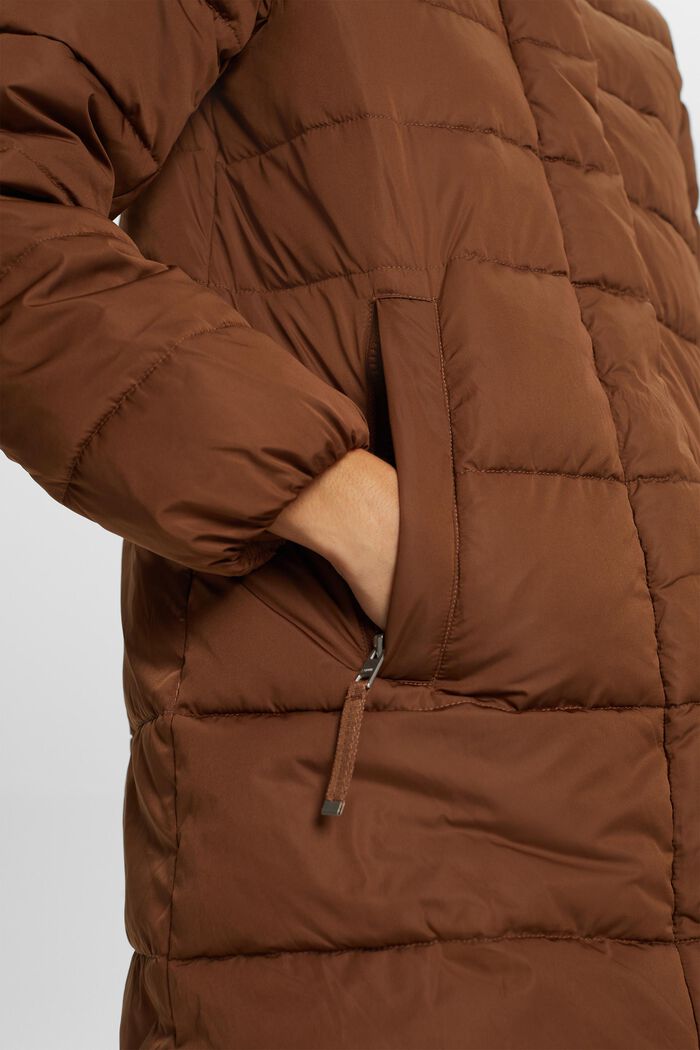 Hooded Puffer Coat, TOFFEE, detail image number 2