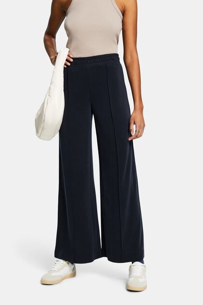Permanent Crease Wide Leg Pull-On Pants