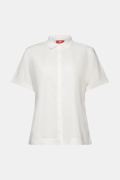 Short Sleeve Cotton Poplin Shirt