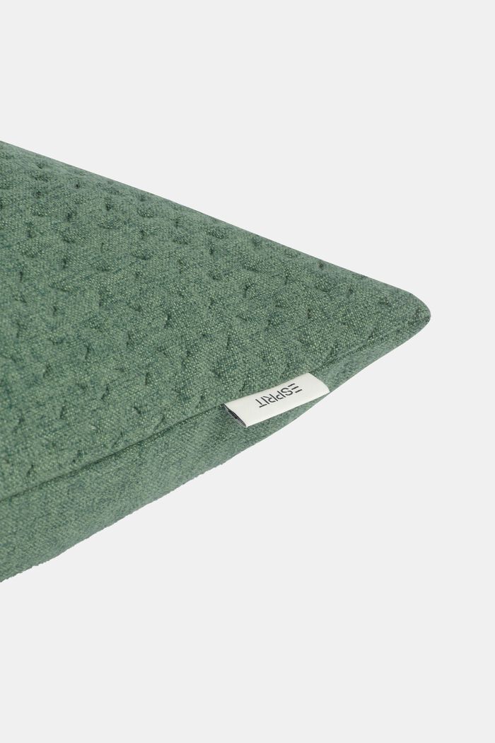 Structured Cushion Cover, DARK GREEN, detail image number 1