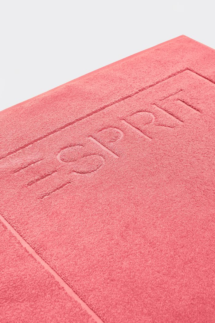Terrycloth bath mat made of 100% cotton, CORAL, detail image number 2