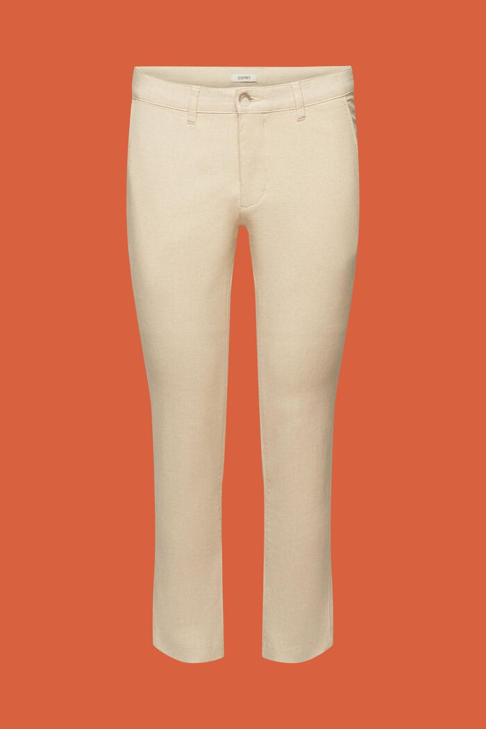 Summer chino trousers, LIGHT BEIGE, detail image number 6