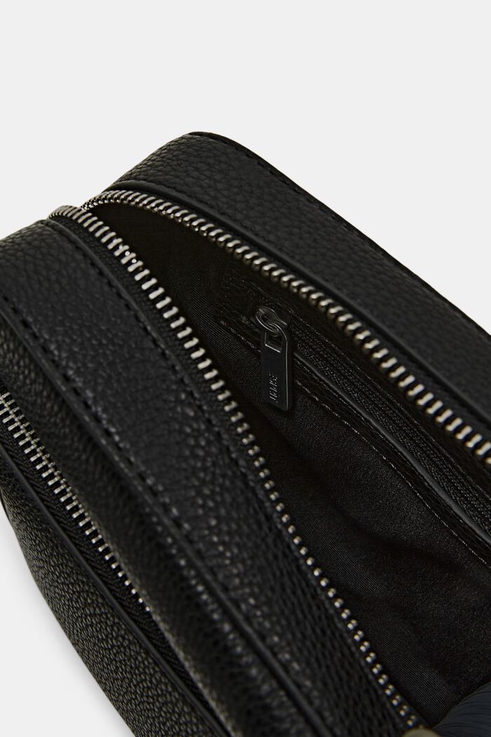 Vegan Leather Camera Bag, BLACK, detail image number 3