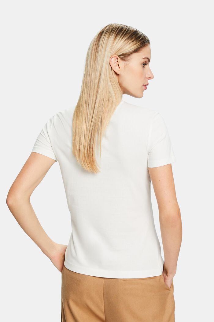 Crewneck T-Shirt, OFF WHITE, detail image number 3