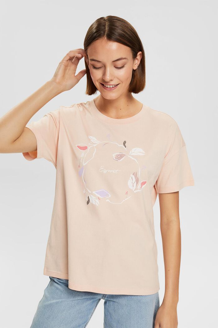 T-shirt with print, NUDE, detail image number 0