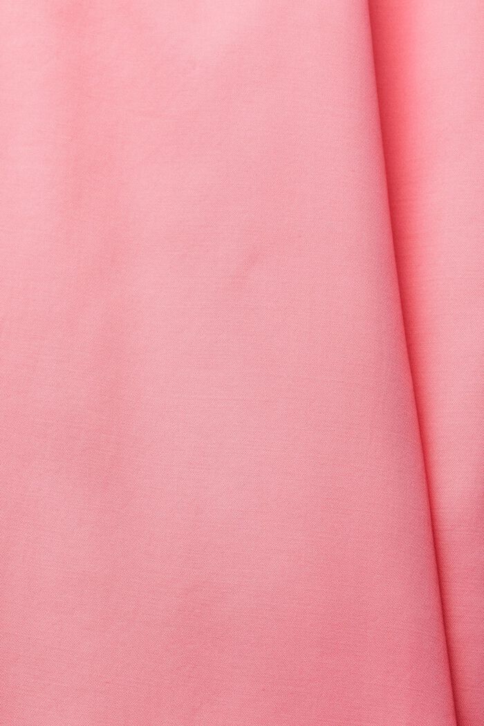 Flowing satin trousers with a wide leg, PINK FUCHSIA, detail image number 4