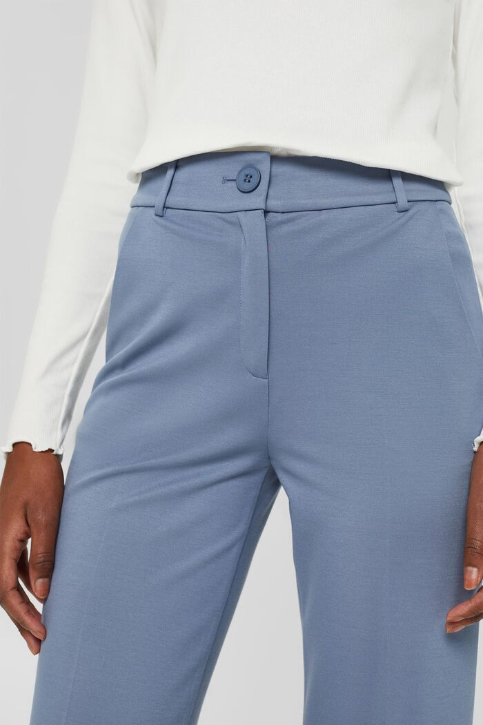 SPORTY PUNTO Mix & Match straight leg trousers, GREY BLUE, detail image number 0