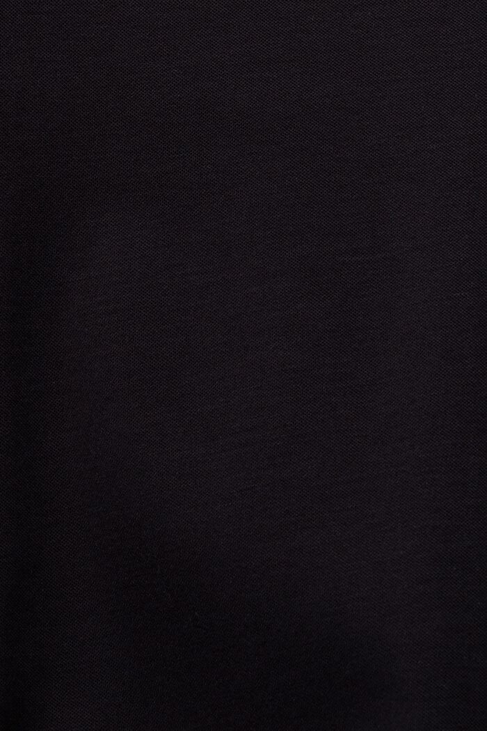 One-button jersey blazer, BLACK, detail image number 6